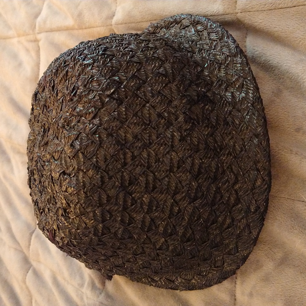 1920's Cloche with Bow Detail and Loops for Veil Attachment